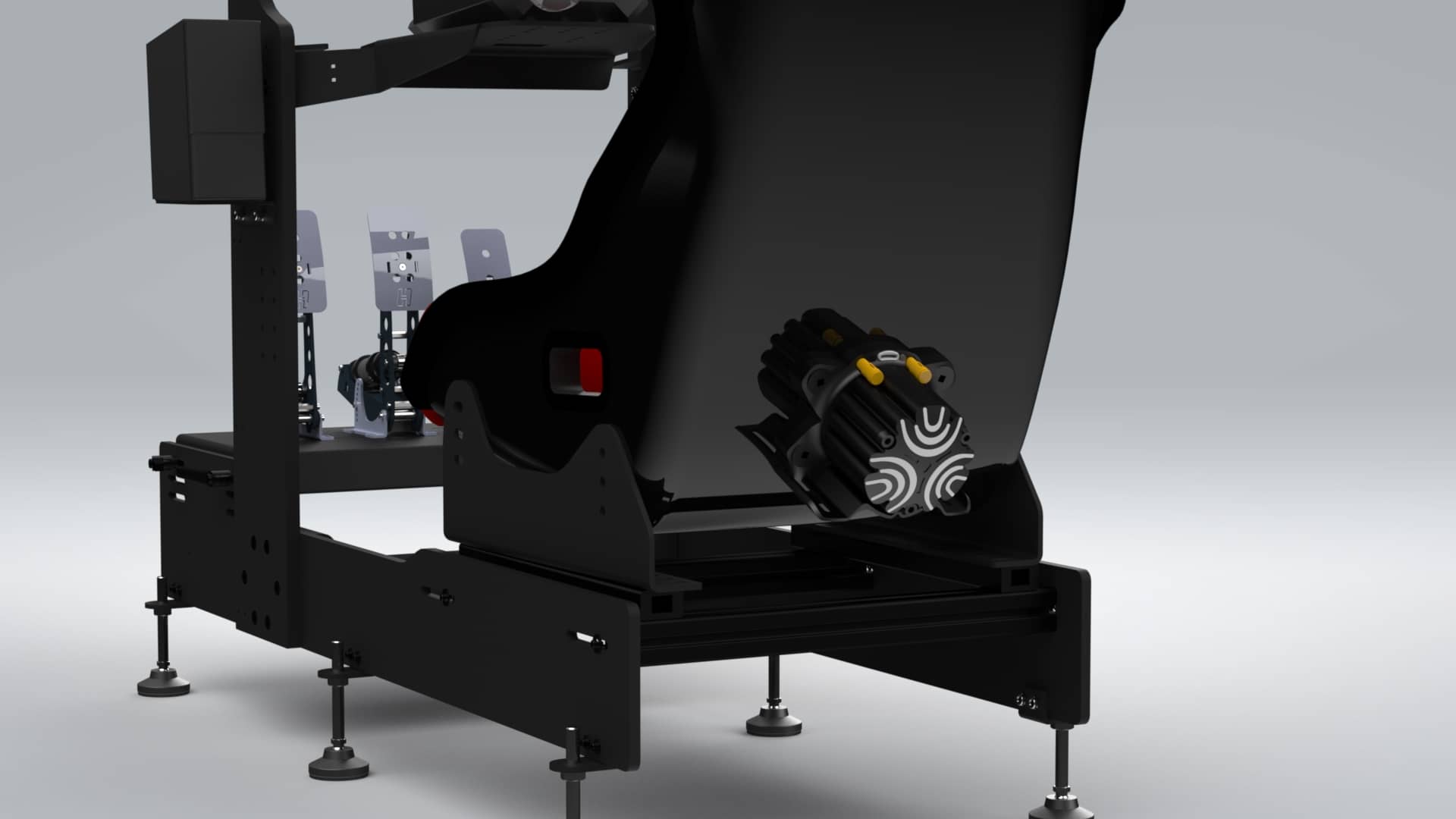 3d game machine sim racing cockpit