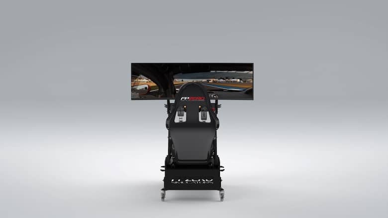 FPZERO Pro II {{ label }} Simulator with triple 49" Super Ultrawide 144hz screen