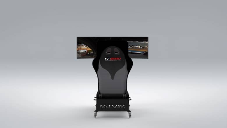 FPZERO Pro II {{ label }} Simulator with triple 49" Super Ultrawide 144hz screen