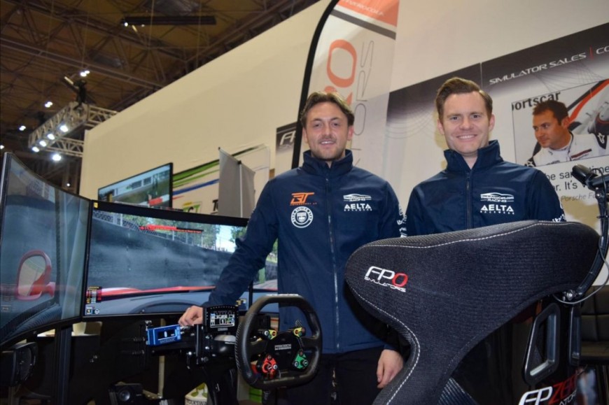 Bobby Thompson and James Gornall, TradePriceCars BTCC, with FPZERO Pro II Simulator