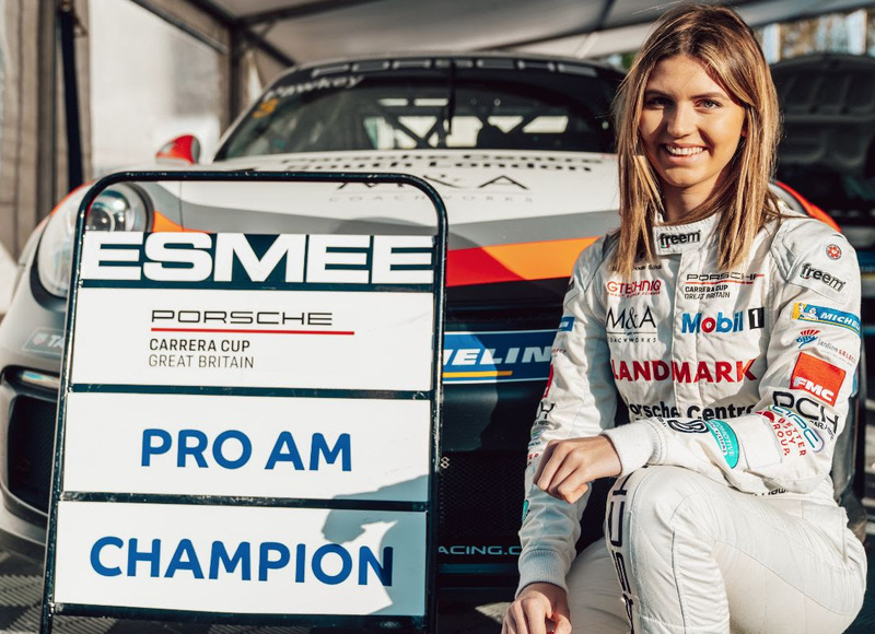 Esmee Hawkey Porsche Carrera Cup GB Pro-Am Champion 2020