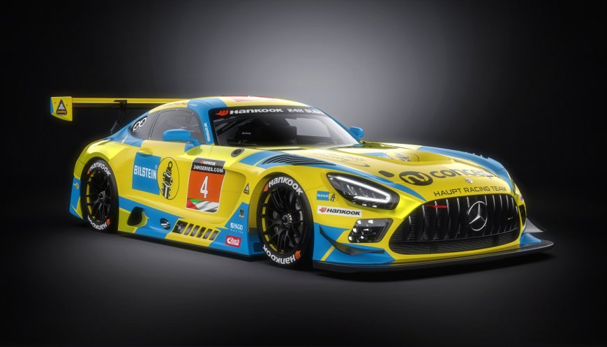 The Bilstein Mercedes AMG GT3 car for Dubai 24h 2021