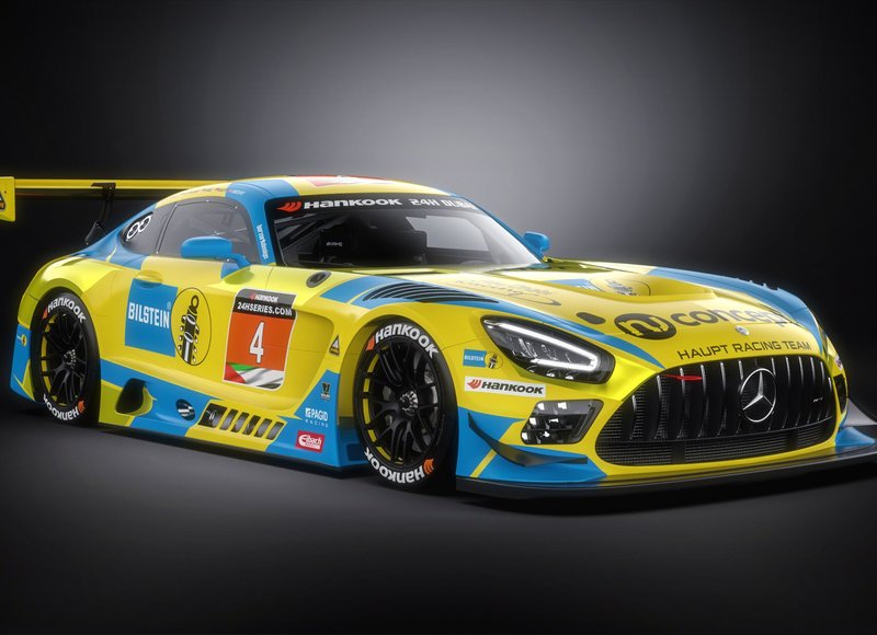 The Bilstein Mercedes AMG GT3 car for Dubai 24h 2021