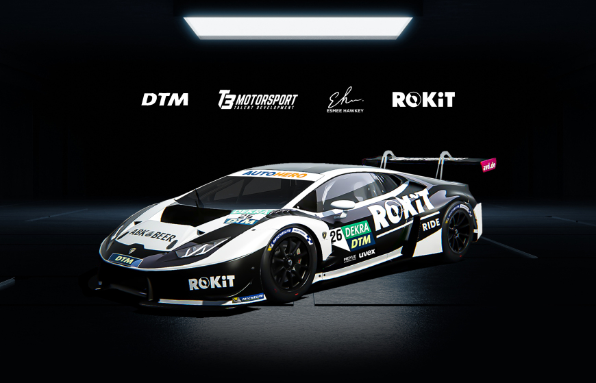 Esmee Hawkey will run in T3 Motorsport’s Lamborghini Huracan GT3 Evo sponsored by ROKiT