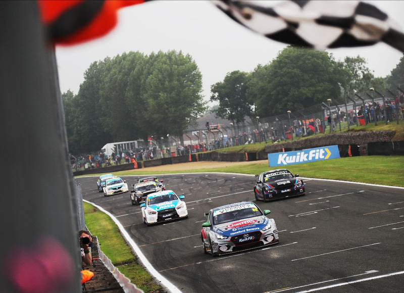 Tom Ingram taking the win at Brands Hatch