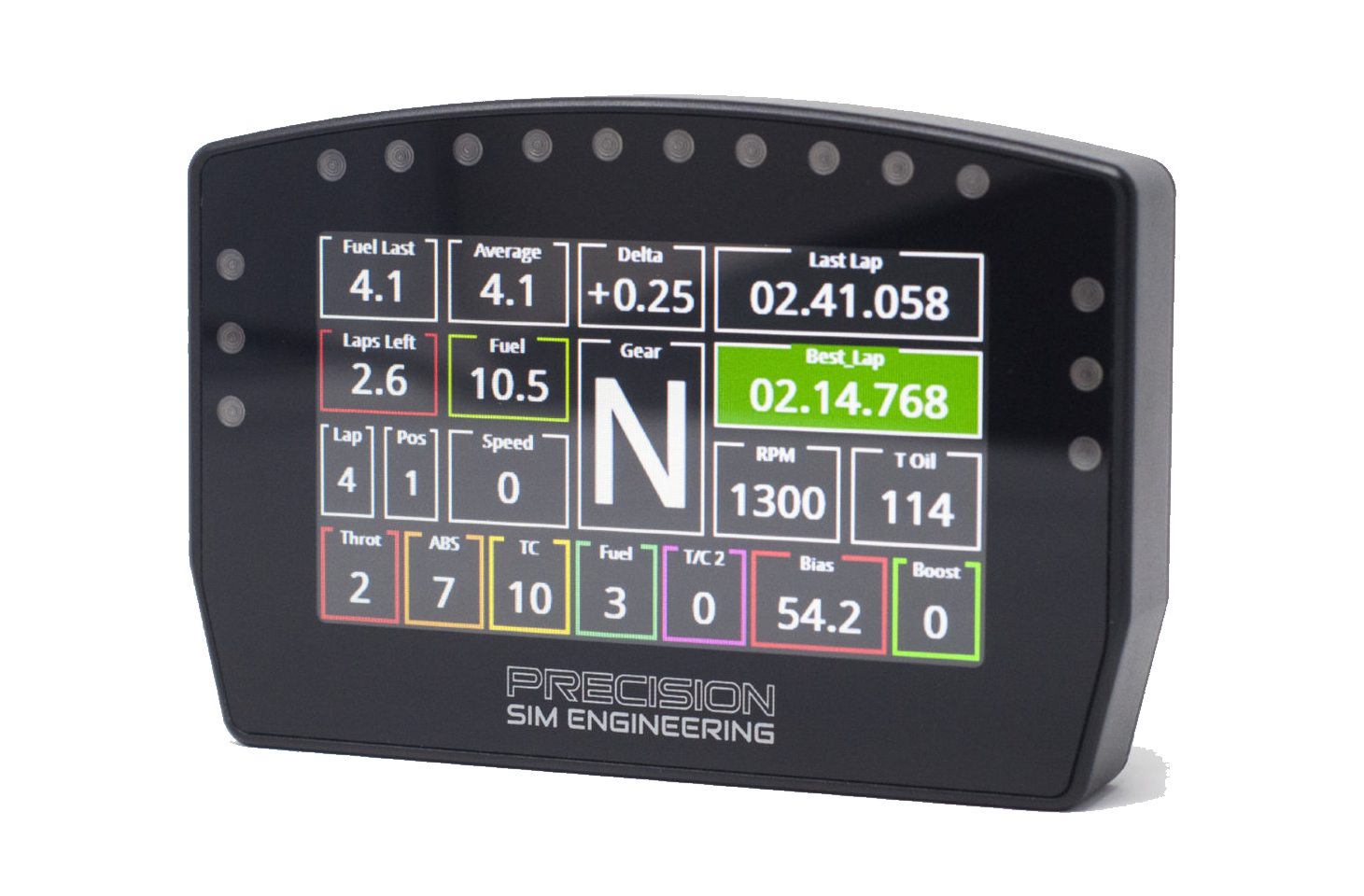 PSE DDU - LCD Dashboard with LEDs