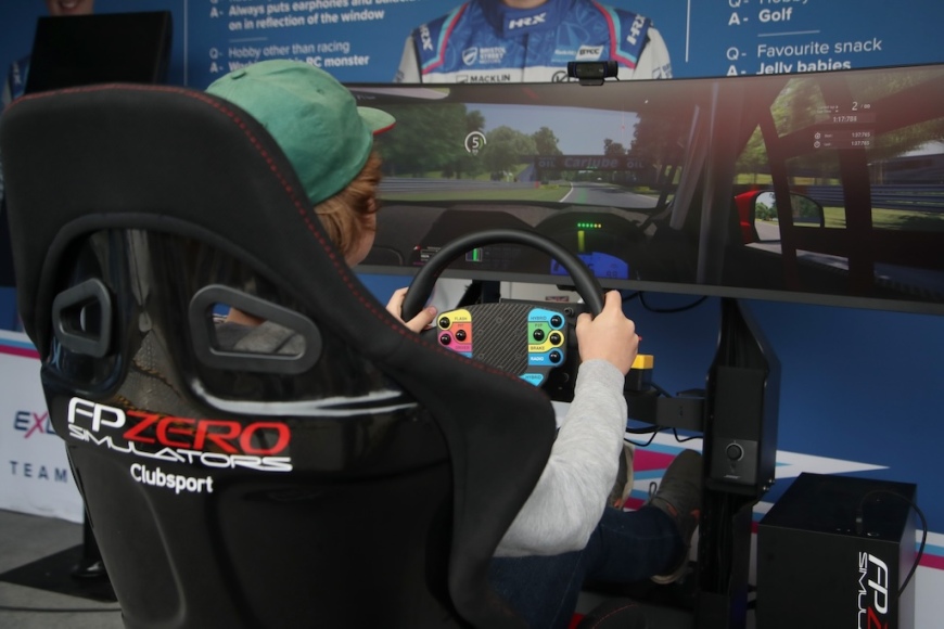 FPZERO Clubsport Simulator on Bristol Street Motors The Street at BTCC rounds