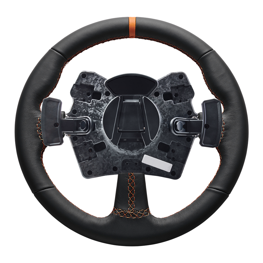 Asetek Forte GT Steering Wheel - Leather Round Rim