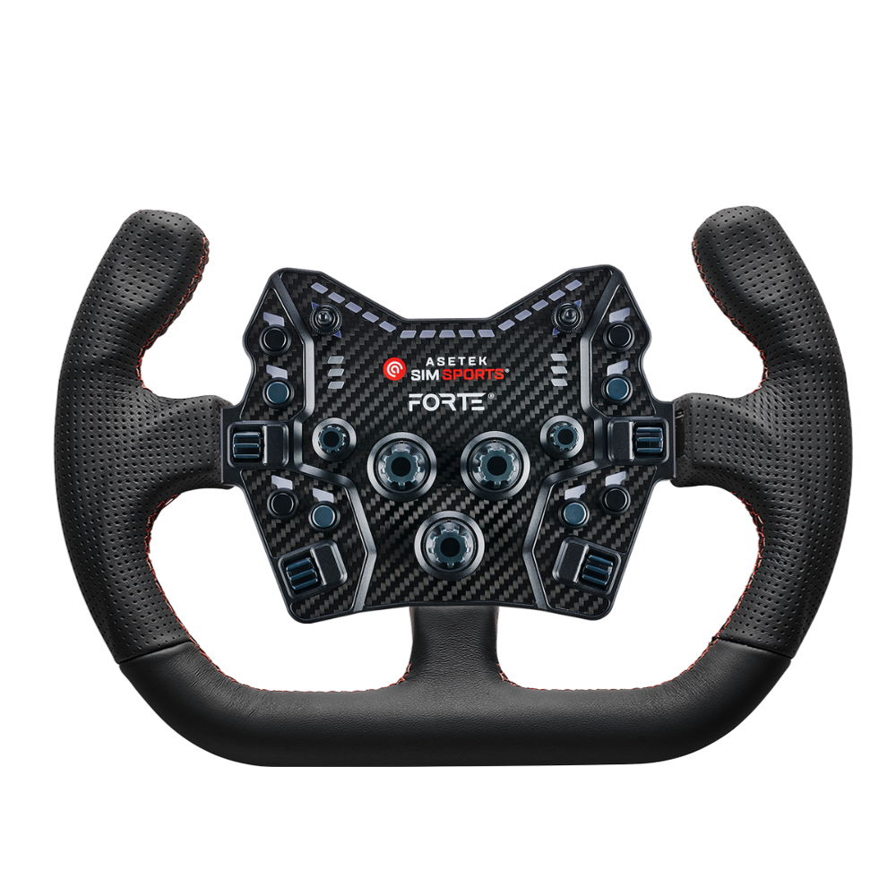 Asetek Forte GT Steering Wheel - D Shape, Open top